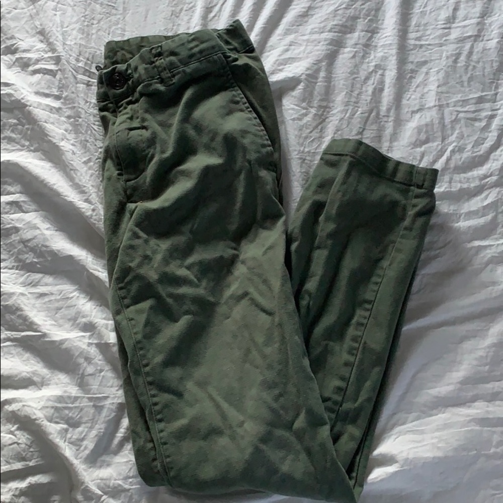Green Skinny Jeans